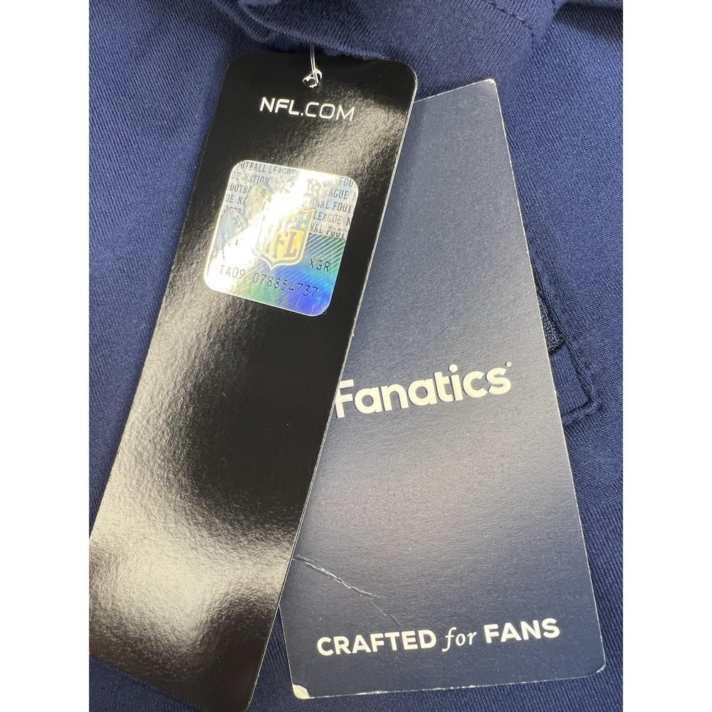 Fanatics Patriots 1/4 Zip Pullover Men's L NFL Team Apparel Blue STEALTH NWT - Picture 7 of 12